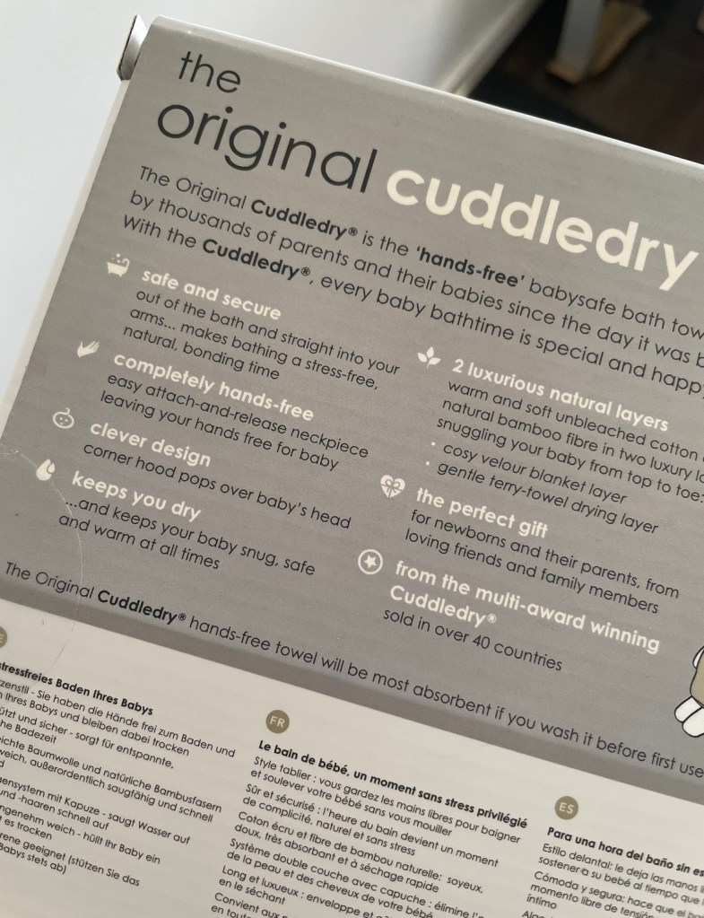 Cuddledry: The Hands-Free Baby Towel